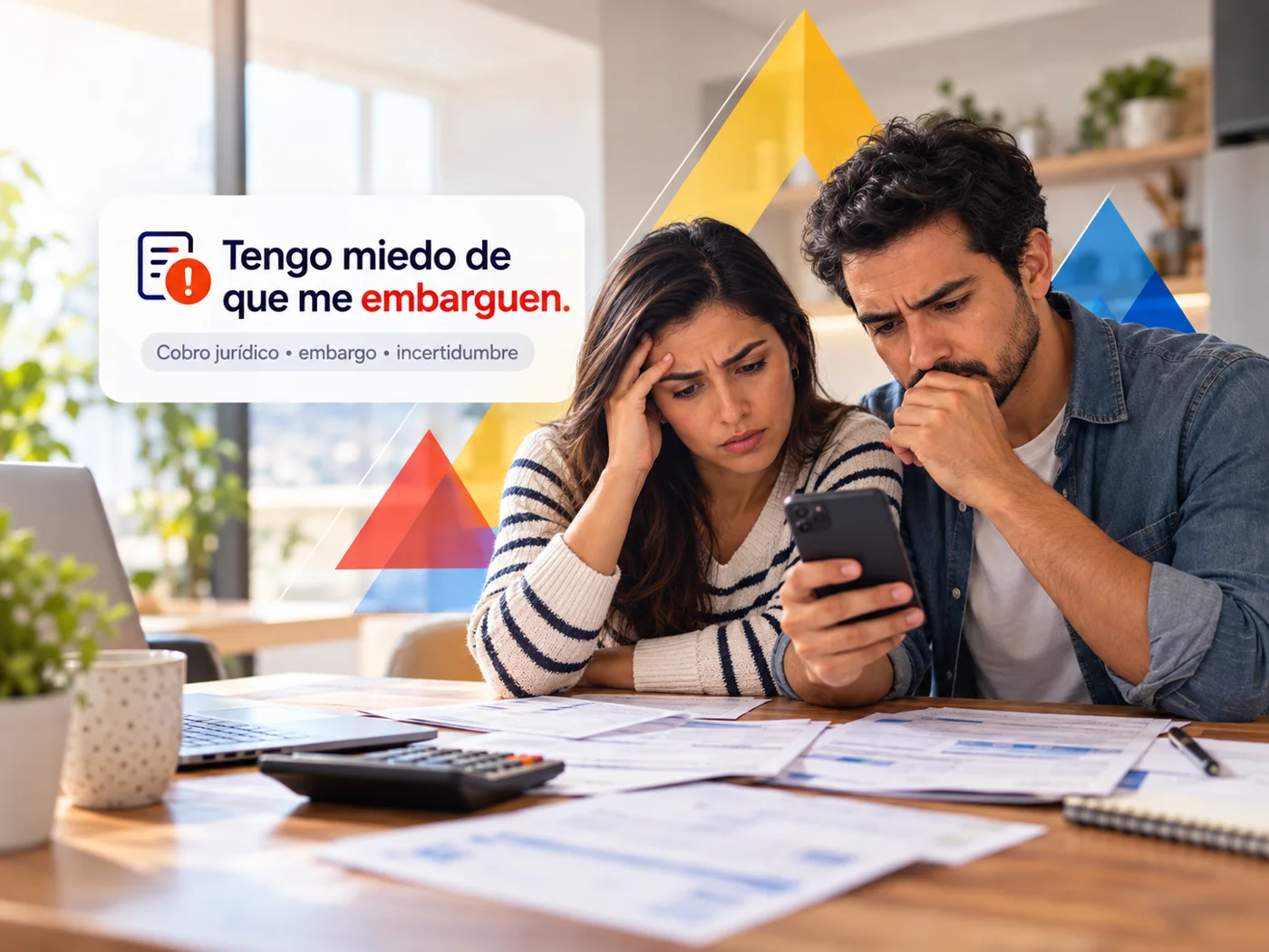 Pareja preocupada: «Tengo miedo de que me embarguen»